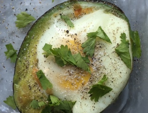 BAKED AVOCADO + EGG